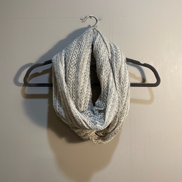 Grey and White Infinity Scarf - Picture 1 of 2